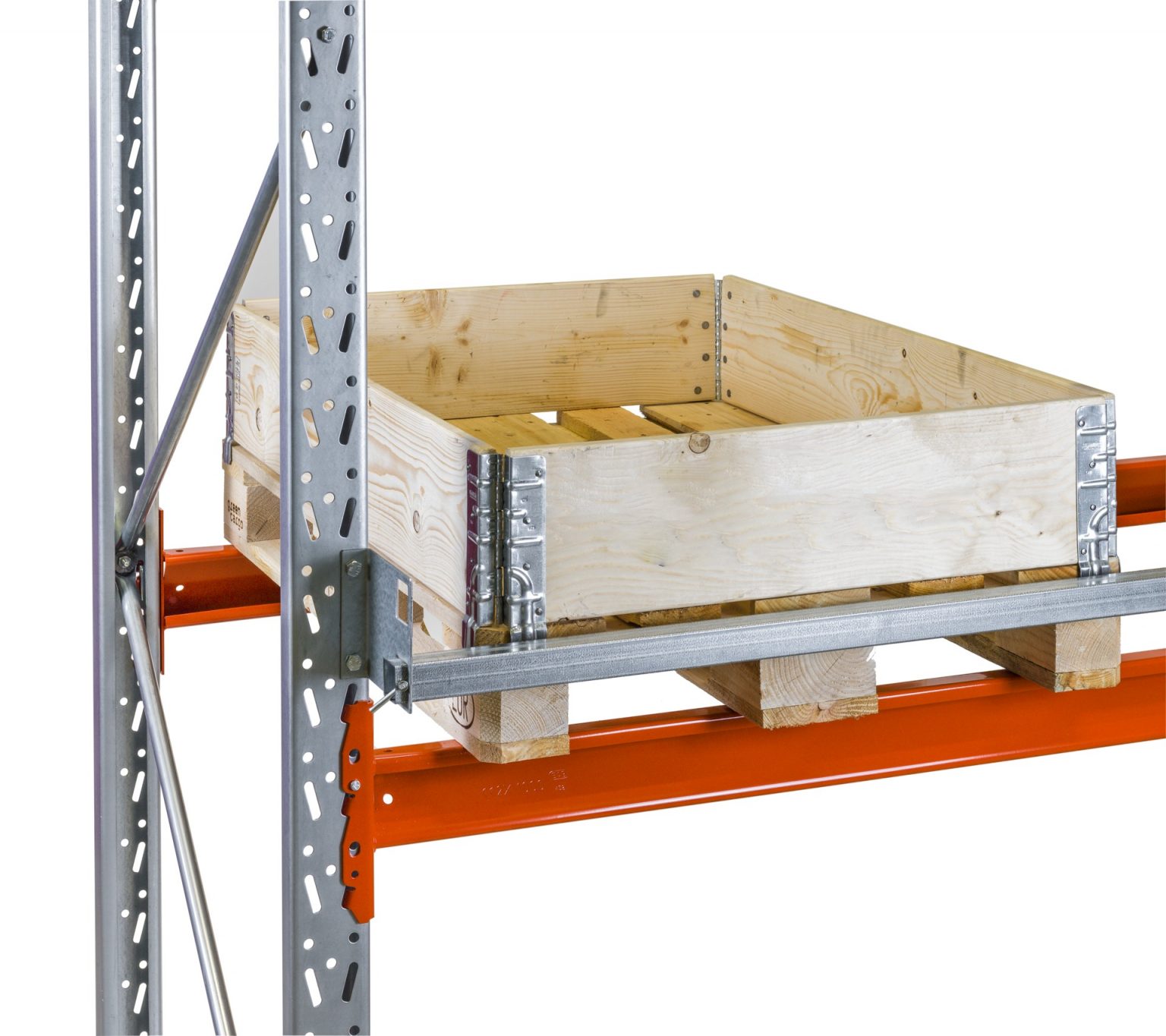 Horizontal pallet stops EAB